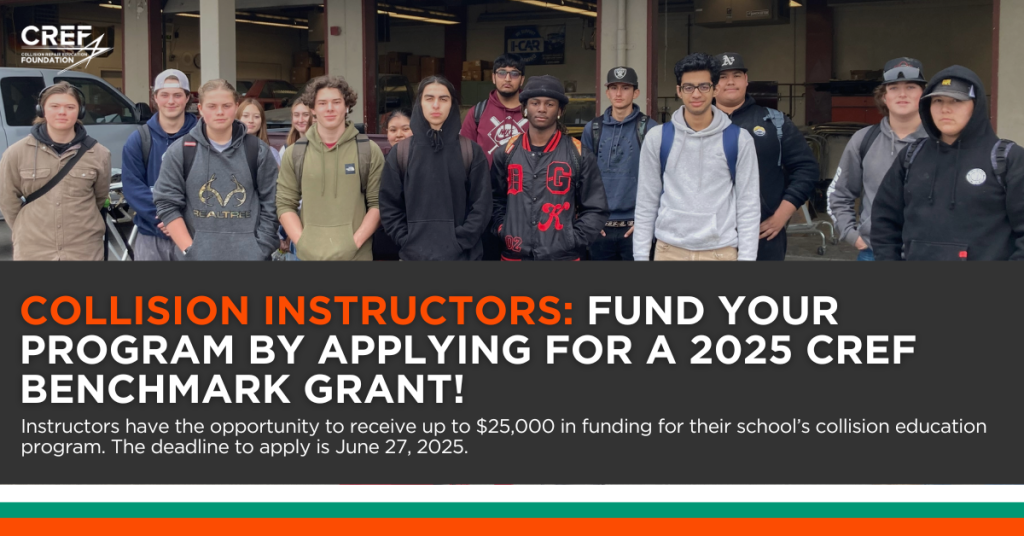 Collision Instructors: Fund Your Program by Applying for a 2025 CREF Benchmark Grant!